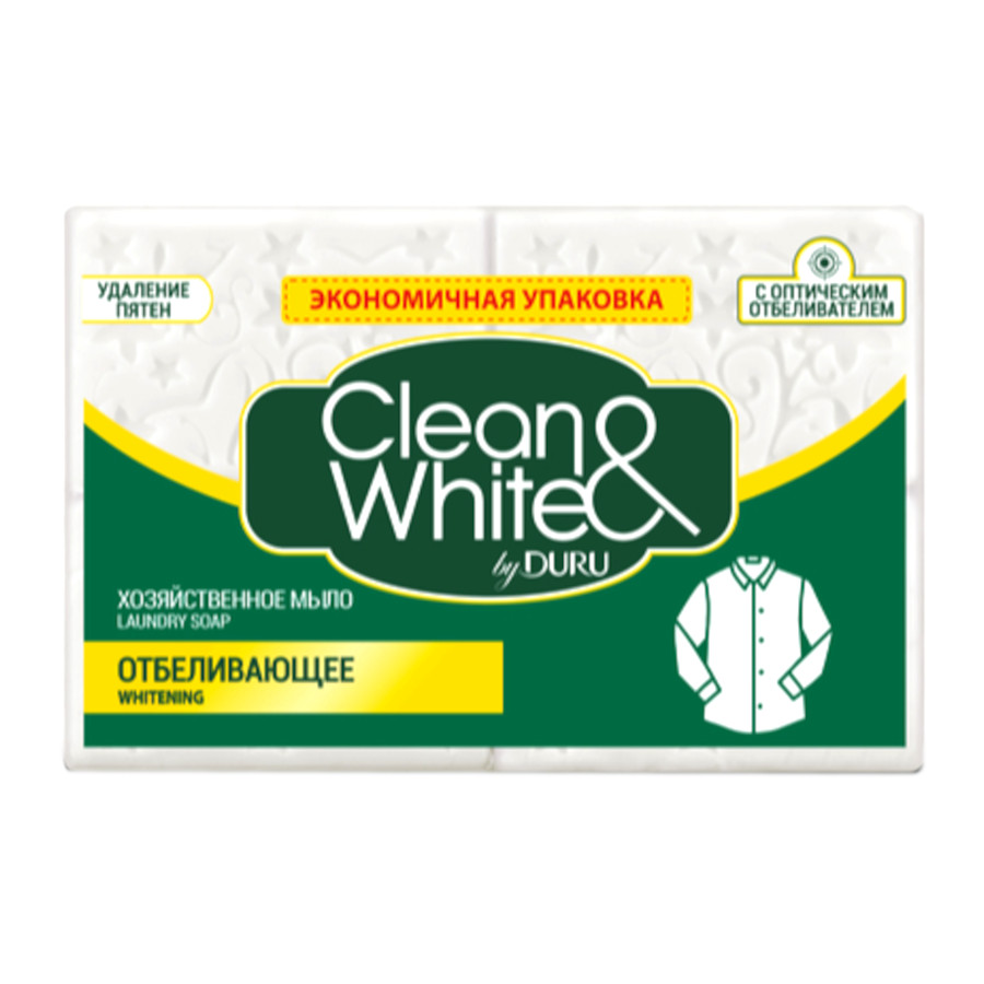 Мило господарське Duru Clean&White відбілююче 4*120 г